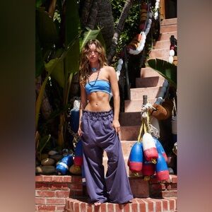 NWT Free People Beach Palma Pants in Elderberry